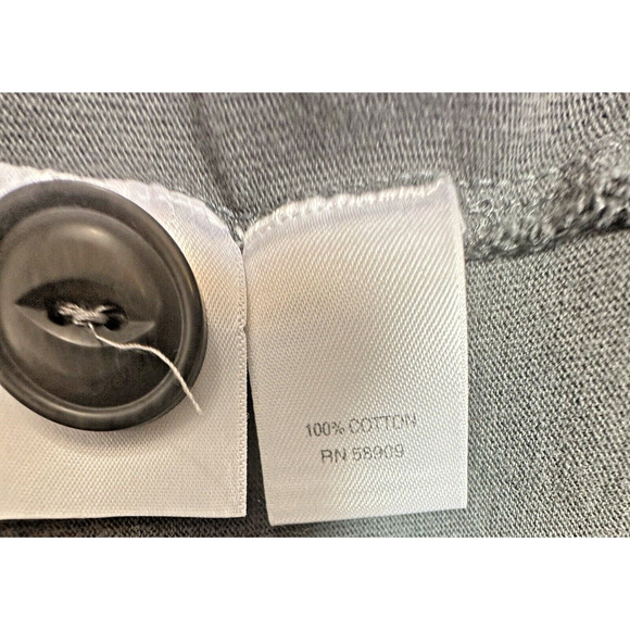 Casuals Roundtree & Yorke Men's L Gray Knit Button Pullover Sweater Henley Winte - Picture 7 of 13